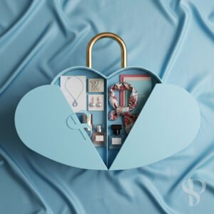 Luxury Heart-Shaped Flower Box |  Gift Box (2)