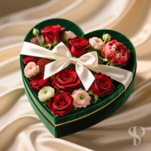 Luxury Heart-Shaped Flower Box |  Gift Box